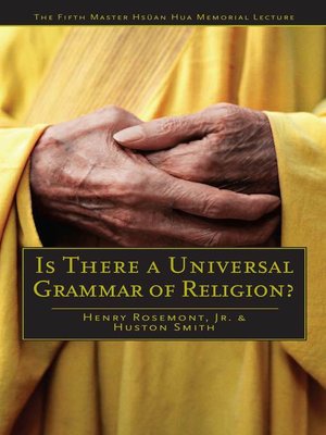 cover image of Is There a Universal Grammar of Religion?